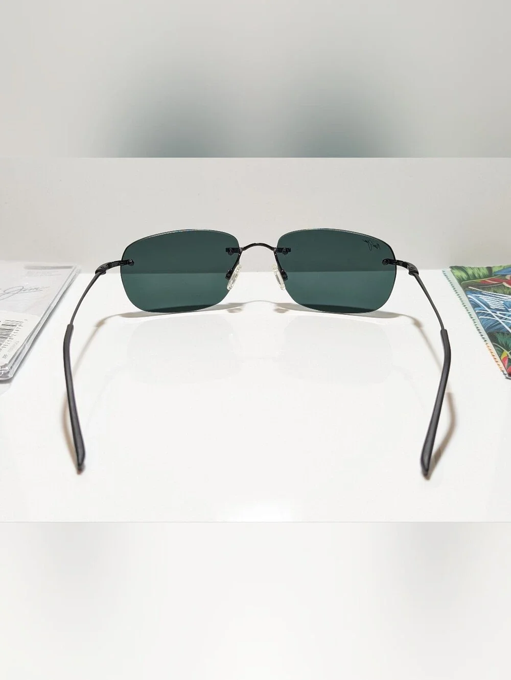 NEW Maui Jim Nanea Gloss Black Polarized Neutral Grey Lens Sunglasses 332-02